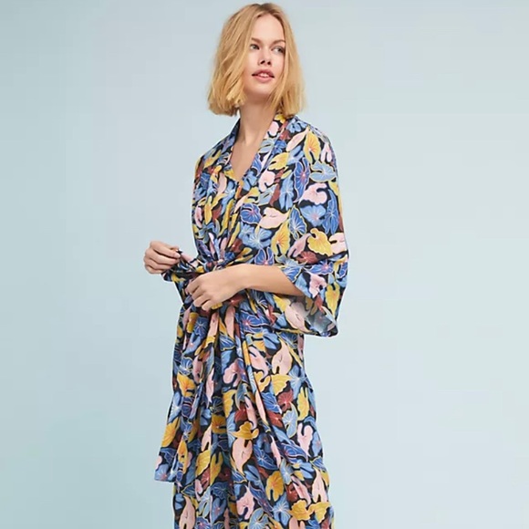 Anthropologie Pants - Anthropologie Ottod’Ame Tie Front Kimono Sleeve Jumpsuit